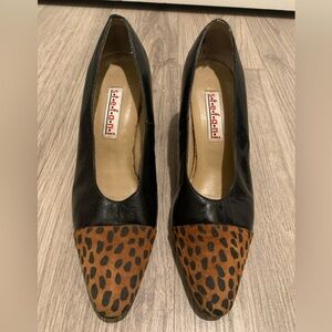Stefani Cheetah Print Toe Heels